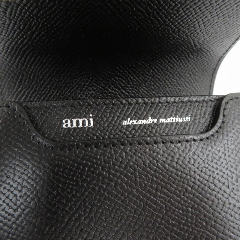 AMI | アミ 二つ折り財布 USL203 AL0036 ブラック【瀬戸大橋店】