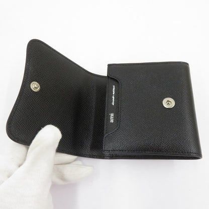 AMI | アミ 二つ折り財布 USL203 AL0036 ブラック【瀬戸大橋店】
