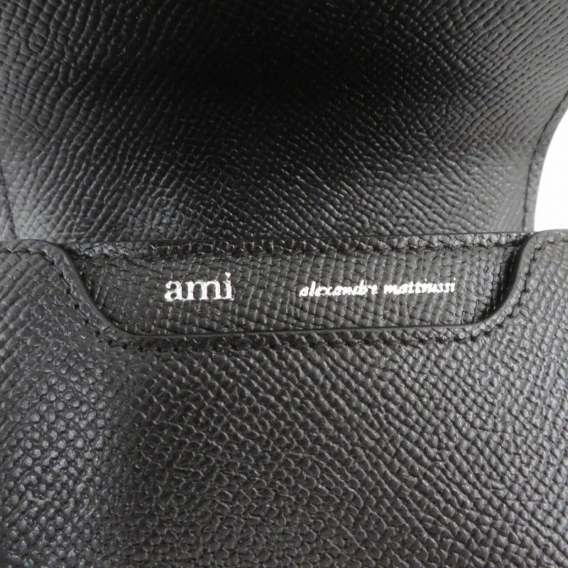 AMI | アミ 二つ折り財布 USL203 AL0036 ブラック【瀬戸大橋店】