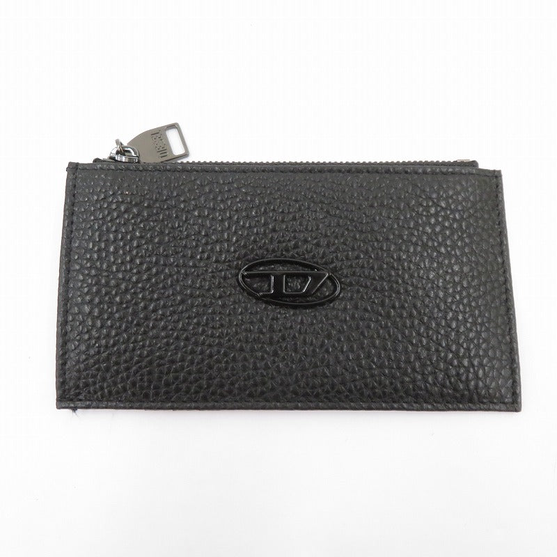 DIESEL | ディーゼル HISSU EVO トップジップフラグメントケース カードケース X10299 ブラック【瀬戸大橋店】