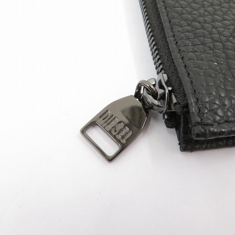 DIESEL | ディーゼル HISSU EVO トップジップフラグメントケース カードケース X10299 ブラック【瀬戸大橋店】