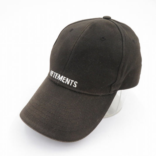 VETEMENTS | ヴェトモンベトモン キャップ ブラック サイズ：FreeSize【瀬戸大橋店】