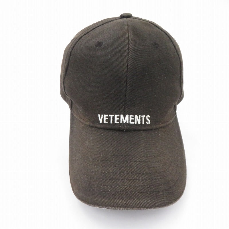 VETEMENTS | ヴェトモンベトモン キャップ ブラック サイズ：FreeSize【瀬戸大橋店】