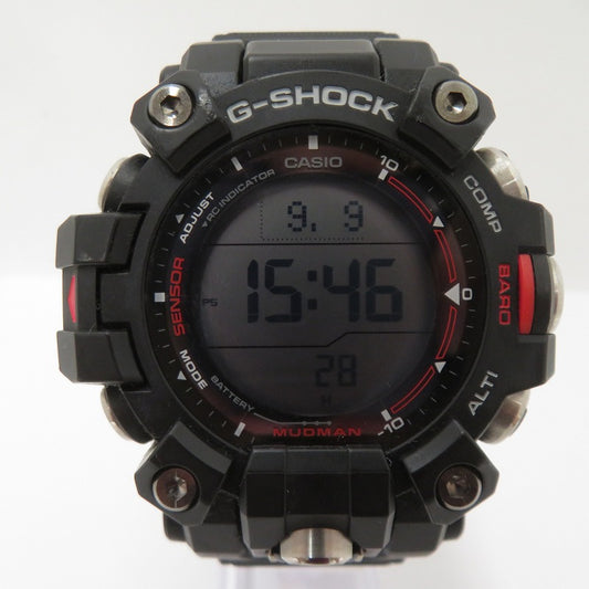 G-SHOCK | ジーショック MASTER OF G - LAND MUDMAN デジタル電波ソーラー 腕時計 GW-9500-1JF ブラック【瀬戸大橋店】