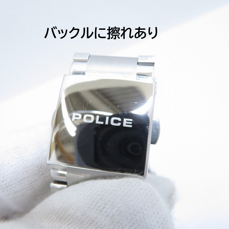 POLICE | ポリス アナログクォーツ 腕時計 14701J シルバー 文字盤ブラック【瀬戸大橋店】