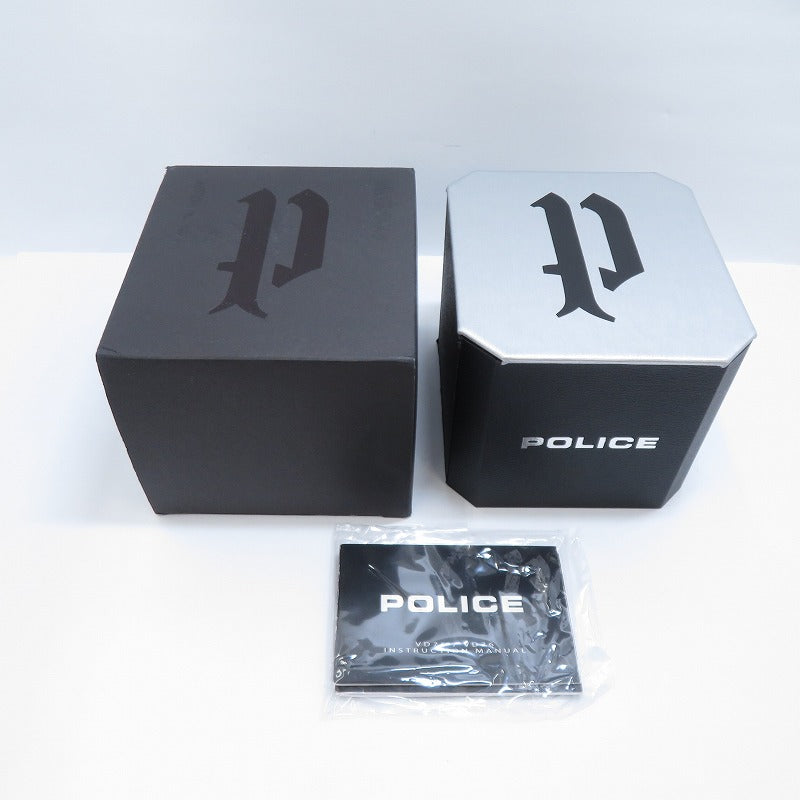 POLICE | ポリス アナログクォーツ 腕時計 14701J シルバー 文字盤ブラック【瀬戸大橋店】