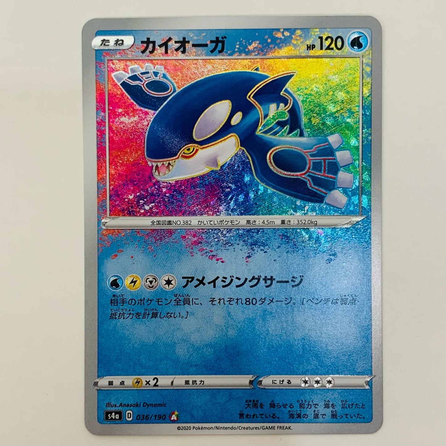 [Used] Kyogre A 036/190
