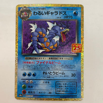 ポケモンカードゲーム 005/025 - わるいギャラドス - 005/025 S8a-P プロモカードパック「25th ANNIVERSARY edition」【飾磨店】
