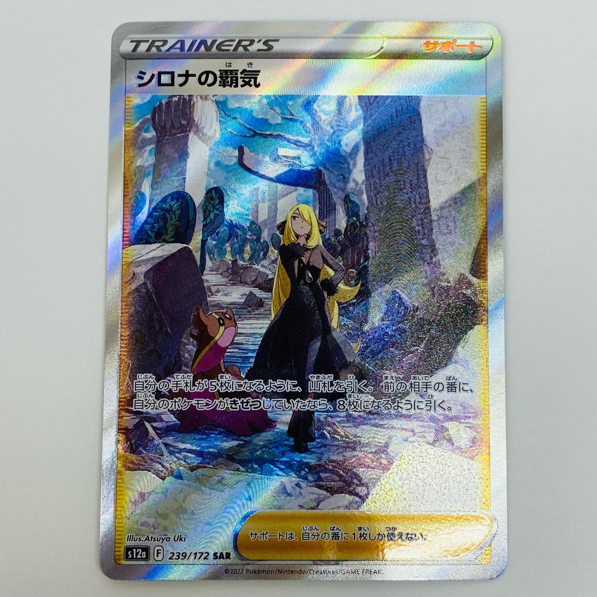ポケモンカードゲーム 239/172 SAR シロナの覇気 SAR 239/172 S12a ハイクラスパック「VSTARユニバース」【飾磨店】