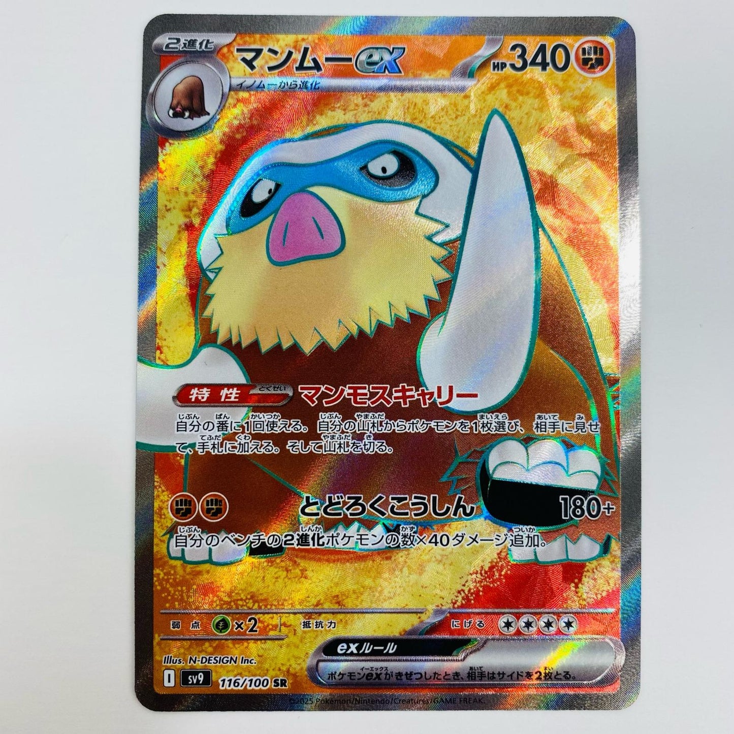 【中古】 マンムーex SR SV9-116