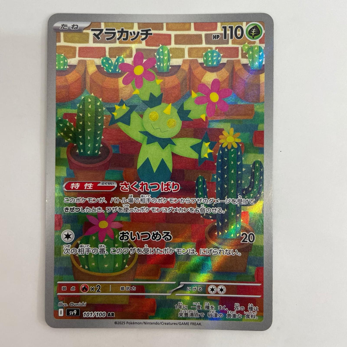 ポケモンカードゲーム 101/100 AR マラカッチ AR 101/100 SV9 拡張パック「バトルパートナーズ」【飾磨店】