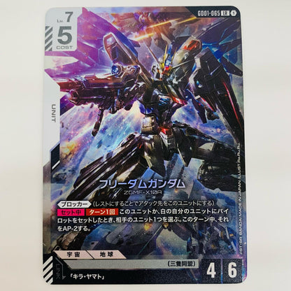 ガンダムカードゲーム GD01-065 LR フリーダムガンダム〈Ra.Ru.Ru.〉 LR GD01-065 [GD01］ Newtype Rising【飾磨店】【代金引換不可・日時指定不可】【ポスト投函】