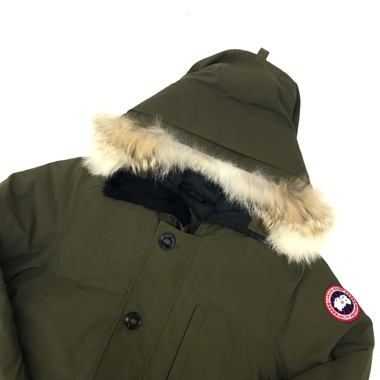 【中古】CANADA GOOSE | カナダグース Jasper Parka Heritage ダウンジャケット 3438JM オリーブ サイズ：S【加古川物流】