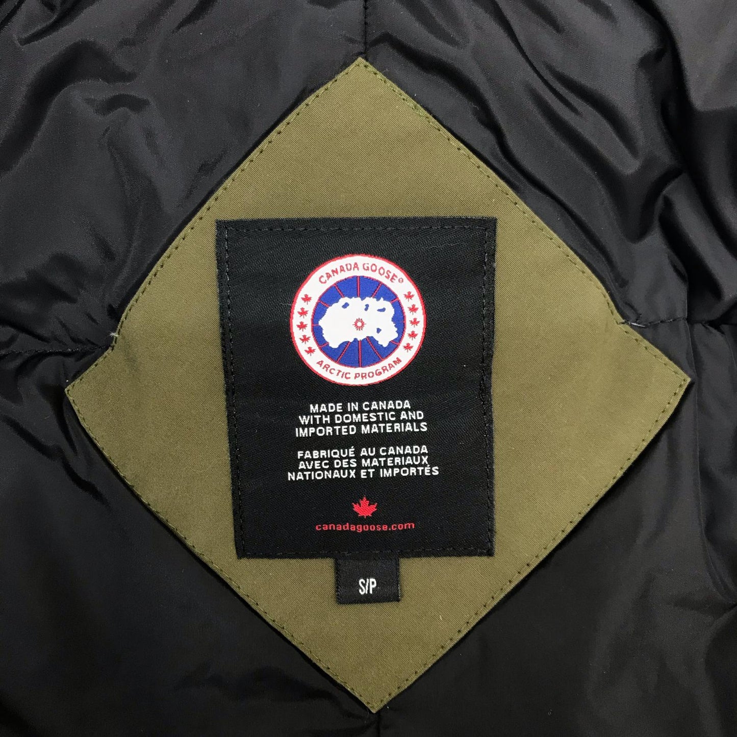 【中古】CANADA GOOSE | カナダグース Jasper Parka Heritage ダウンジャケット 3438JM オリーブ サイズ：S【加古川物流】