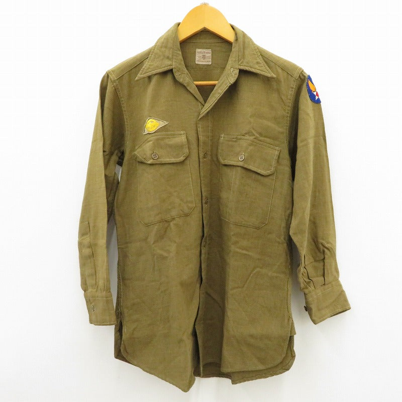 MILITARY衣料 | ミリタリーイリョウ USAF オフィサーシャツ 長袖シャツ コヨーテ【瀬戸大橋店】