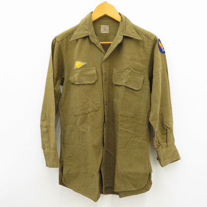 MILITARY衣料 | ミリタリーイリョウ USAF オフィサーシャツ 長袖シャツ コヨーテ【瀬戸大橋店】