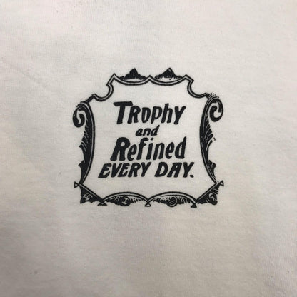 [Used] TROPHY CLOTHING | Trophy Clothing Trophy and Refined EVERY DAY Short Sleeve T-Shirt 10488 White Size: M [Kakogawa Logistics] 