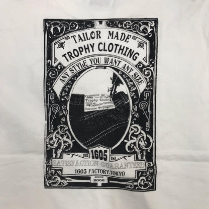 [Used] TROPHY CLOTHING | Trophy Clothing Trophy and Refined EVERY DAY Short Sleeve T-Shirt 10488 White Size: M [Kakogawa Logistics] 