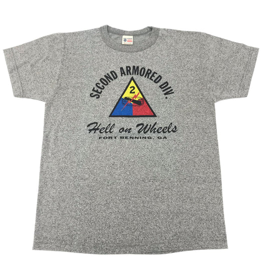 【中古】Buzz Rickson's | バズリクソンズ SECOND ARMORED DIV 半袖Ｔシャツ グレー サイズ：M【加古川物流】