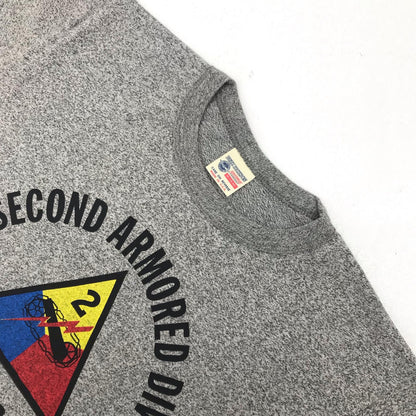 【中古】Buzz Rickson's | バズリクソンズ SECOND ARMORED DIV 半袖Ｔシャツ グレー サイズ：M【加古川物流】