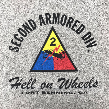 【中古】Buzz Rickson's | バズリクソンズ SECOND ARMORED DIV 半袖Ｔシャツ グレー サイズ：M【加古川物流】