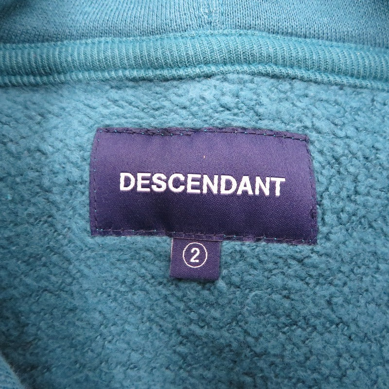 DESCENDANT | ディセンダント PADDLE HOODED SWEATSHIRTS パーカー 212ATDS-CSM07 グリーン サイズ：2【瀬戸大橋店】