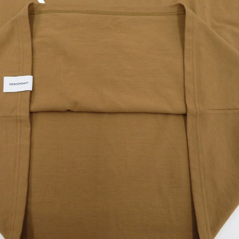 DESCENDANT | ディセンダント PADDLE DESIGN LS 長袖Ｔシャツ 212ATDS-CSM01S ブラウン サイズ：2【瀬戸大橋店】