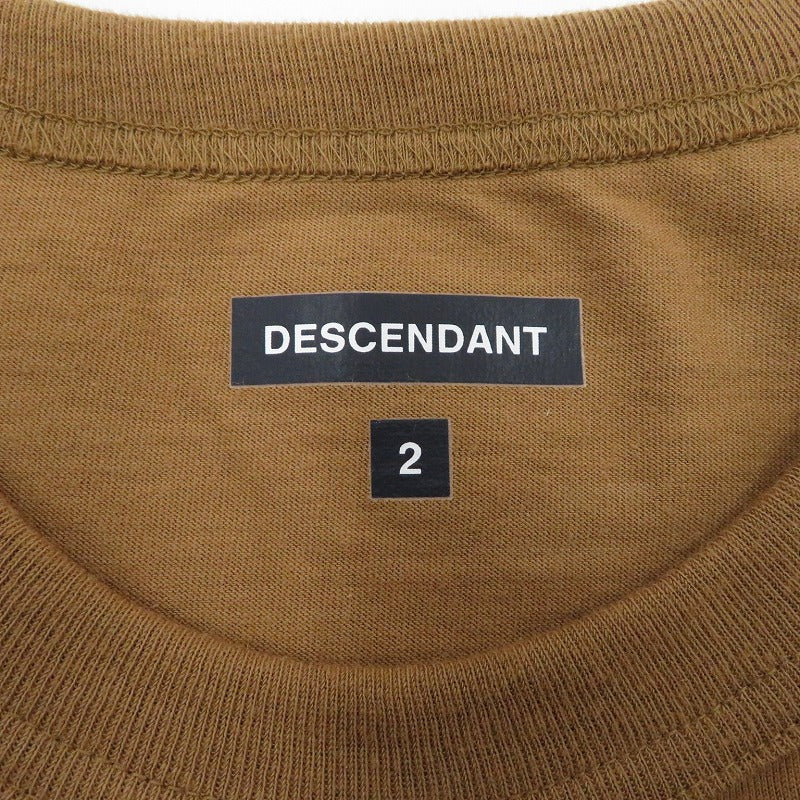 DESCENDANT | ディセンダント PADDLE DESIGN LS 長袖Ｔシャツ 212ATDS-CSM01S ブラウン サイズ：2【瀬戸大橋店】