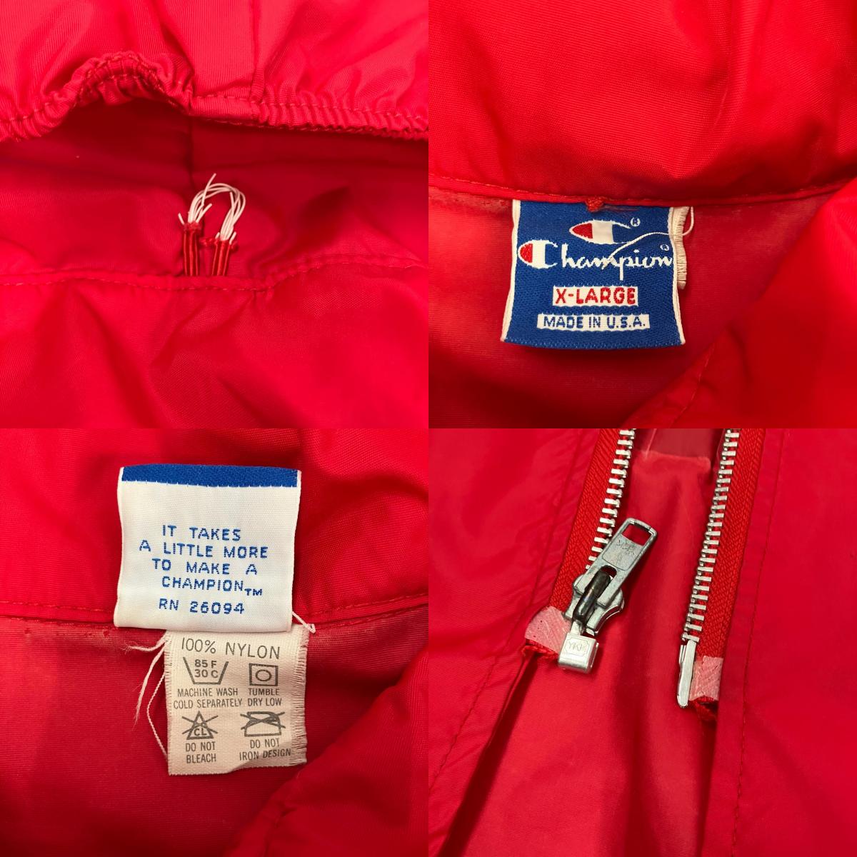 Champion | チャンピオン ナイロンジャケット レッド サイズ：XL【イオン広店】