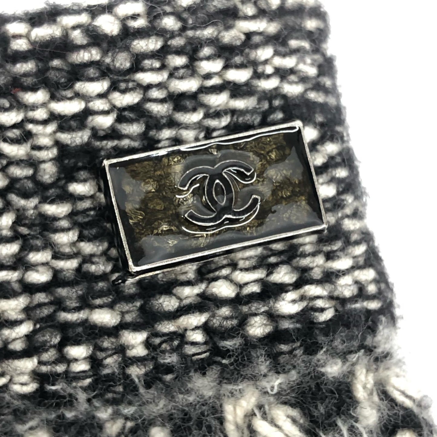【中古】CHANEL | シャネル ココマークプレート付 ミニ スカート スカート P42013K03193 グレー サイズ：38【加古川物流】