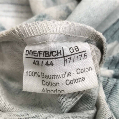 [Used] Long-sleeved shirt, 80s? 90s, all-over print shirt, cotton shirt, green, XXL, long sleeves, -12, others [Kakogawa Logistics] 