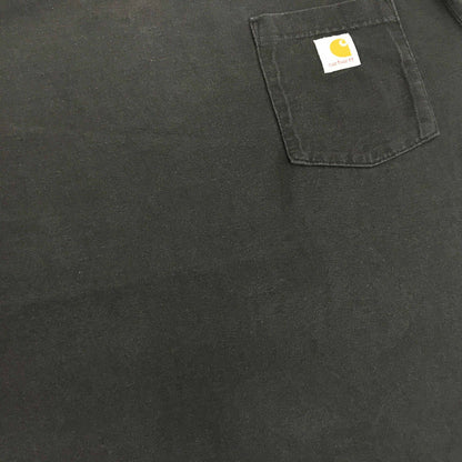 【中古】Carhartt | カーハート 半袖Ｔシャツ カーハート ORIGINAL FIT ワンポイントロゴ ポケットTシャツ ポケＴ ブラック M 長袖 ブラック サイズ：M【加古川物流】