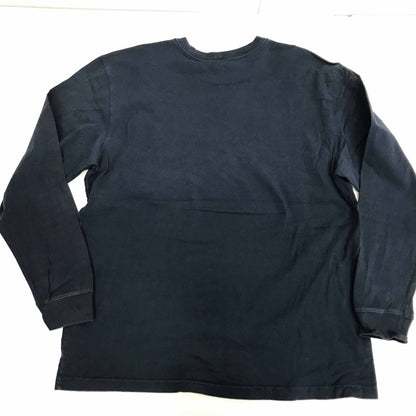 【中古】Carhartt | カーハート 半袖Ｔシャツ カーハート ORIGINAL FIT ワンポイントロゴ 胸企業刺繍入り ポケットTシャツ ポケＴ ネイビー L 長袖 ネイビー サイズ：L【加古川物流】