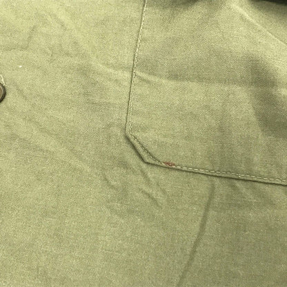 [Used] Long-sleeved shirt, Spanish military field shirt, olive green, ML, long sleeve, -5, green [Kakogawa Logistics] 