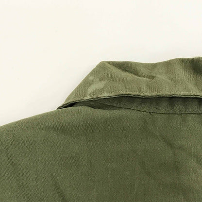 [Used] Long-sleeved shirt, Spanish military field shirt, olive green, ML, long sleeve, -5, green [Kakogawa Logistics] 