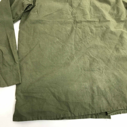 [Used] Long-sleeved shirt, Spanish military field shirt, olive green, ML, long sleeve, -5, green [Kakogawa Logistics] 