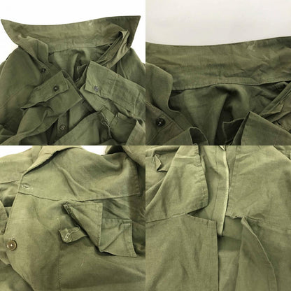 [Used] Long-sleeved shirt, Spanish military field shirt, olive green, ML, long sleeve, -5, green [Kakogawa Logistics] 