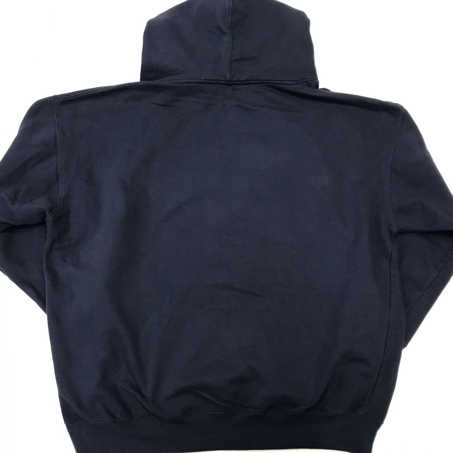 【中古】 パーカー ユーズド コットン長袖パーカー RICE UNIVERSITY ビッグアップリケ＆刺繍いり ネイビー 2XL ビッグサイズ！ ネイビー【加古川物流】