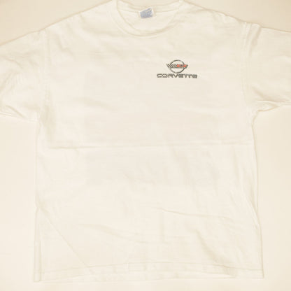 [Used] Hanes | Hanes short-sleeved T-shirt Hanes 90s-00s short-sleeved T-shirt Chevrolet Corvette White L White Size: L [Kakogawa Logistics] 