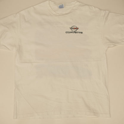 [Used] Hanes | Hanes short-sleeved T-shirt Hanes 90s-00s short-sleeved T-shirt Chevrolet Corvette White L White Size: L [Kakogawa Logistics] 