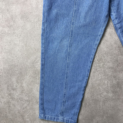 【中古】 パンツ 80～90年代 ANTHOLOGY DENIM ウエストひも付き！デニムイージーリラックステーパードパンツ ブルー【加古川物流】