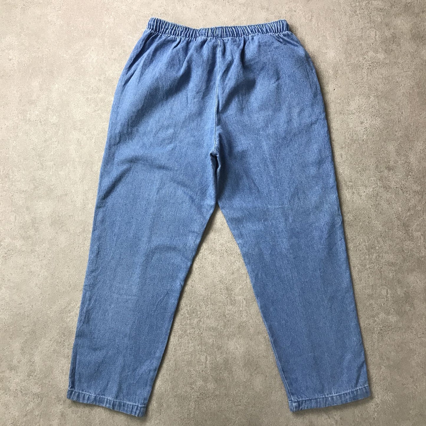 【中古】 パンツ 80～90年代 ANTHOLOGY DENIM ウエストひも付き！デニムイージーリラックステーパードパンツ ブルー【加古川物流】