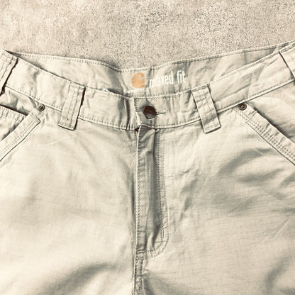[Used] Carhartt | Carhartt Shorts W33 Carhartt RELAXED FIT Ripstop Shorts Shorts Half Pants Beige Shorts Shorts Beige Size: 33 [Kakogawa Logistics] 