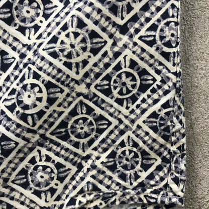 [Used] Short-sleeved shirt XL 90s Munsing print Monogram pattern Cotton shirt Short sleeve Vintage Other Size: XL [Kakogawa Logistics] 