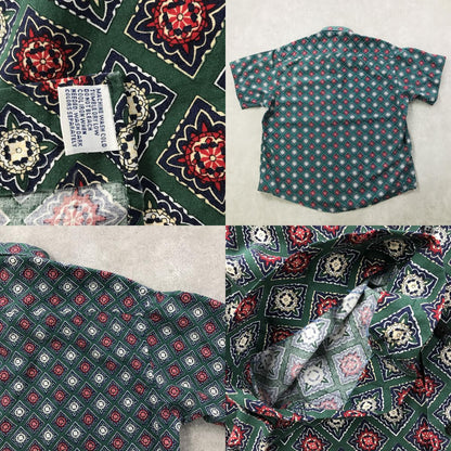 [Used] Short-sleeved shirt XL 90s THE ARROW COMPANY All-over pattern Monogram pattern Cotton shirt Short sleeve Vintage Other Size: XL [Kakogawa Logistics] 