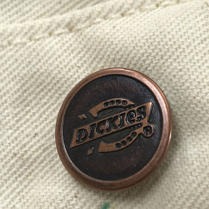 [Used] Dickies | Dickies shorts from the 70s Dickies Dickies dead stock? Half painter pants Shorts Work pants Off-white Natural cotton twill Half pants Work shorts White [Kakogawa Logistics] 