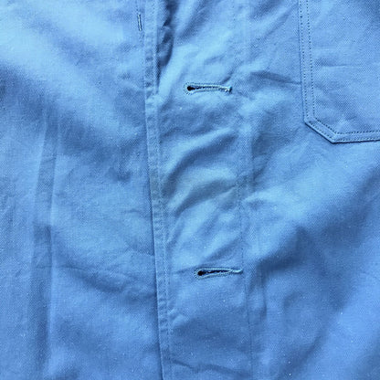 [Used] Other outerwear German Army Hospital Jacket VINTAGE Germany Hospital Coverall Jacket 102 Change Button Blue [Kakogawa Logistics] 