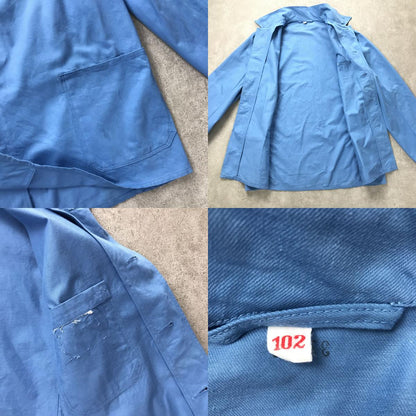[Used] Other outerwear German Army Hospital Jacket VINTAGE Germany Hospital Coverall Jacket 102 Change Button Blue [Kakogawa Logistics] 