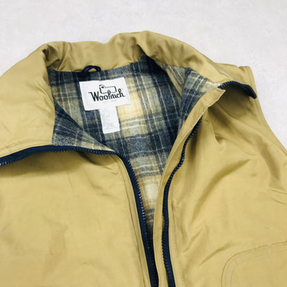 WOOLRICH | ウールリッチ ブルゾン 70年代～80年代 USA製 ウールリッチ WOOLRICH ベスト ロクヨンクロス 60/49 ベージュ 裏ウールライナー付き ベージュ サイズ：L