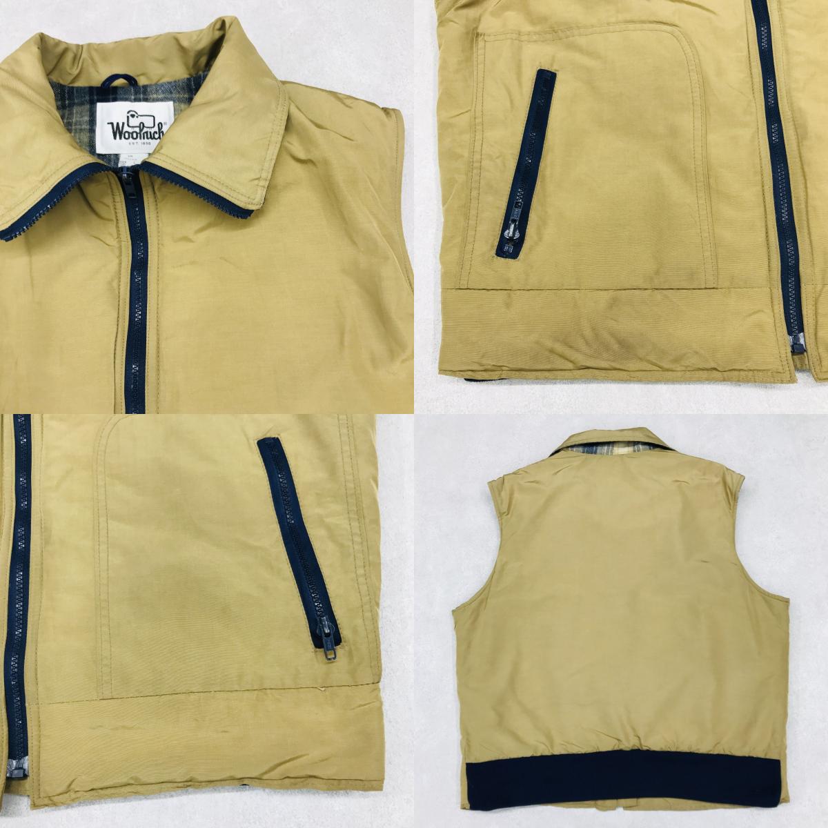 WOOLRICH | ウールリッチ ブルゾン 70年代～80年代 USA製 ウールリッチ WOOLRICH ベスト ロクヨンクロス 60/49 ベージュ 裏ウールライナー付き ベージュ サイズ：L